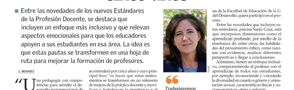 Prensa “Así va a cambiar la enseñanza de Pedagogía en los próximos cinco años”