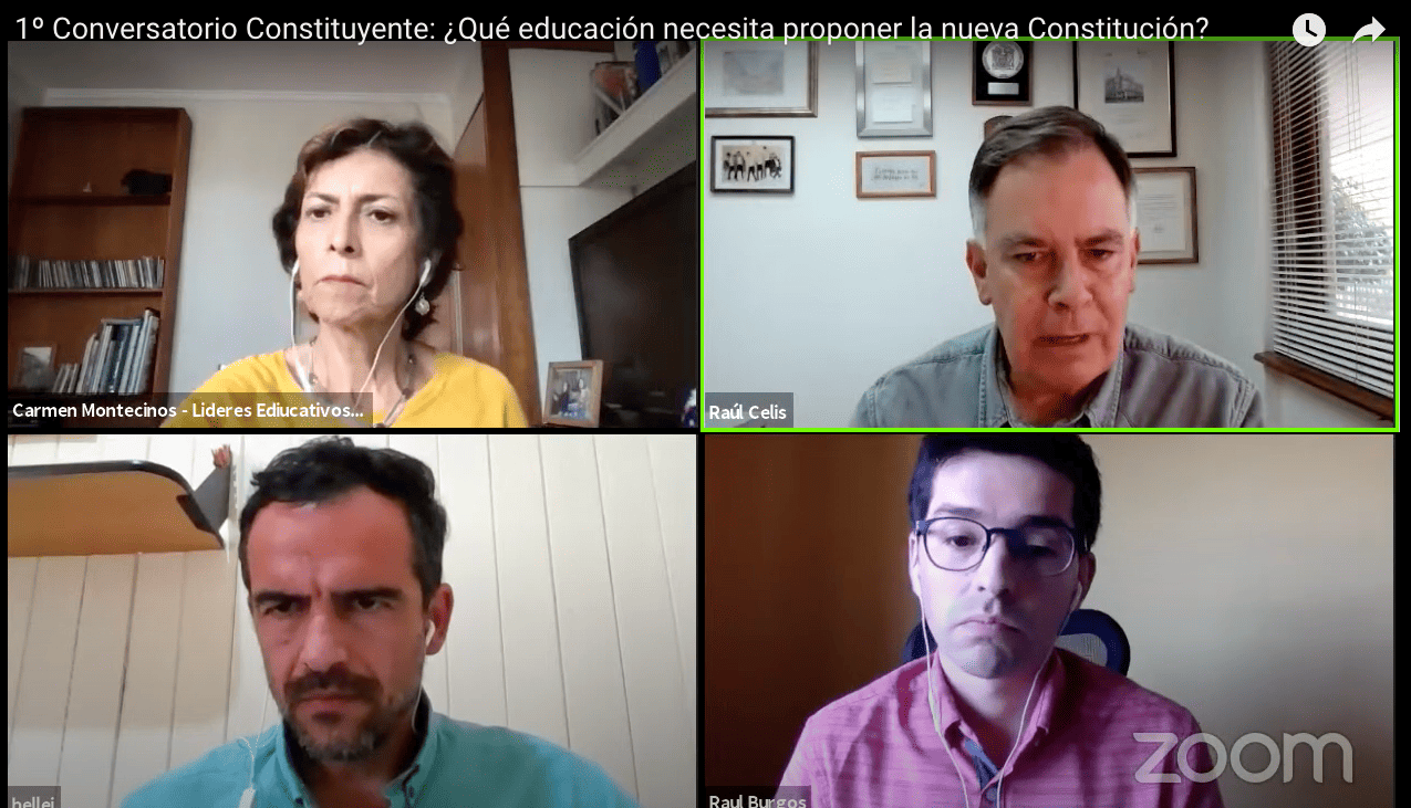 Webinar 1º Conversatorio constituyente: ¿Qué educación necesita proponer la nueva Constitución?