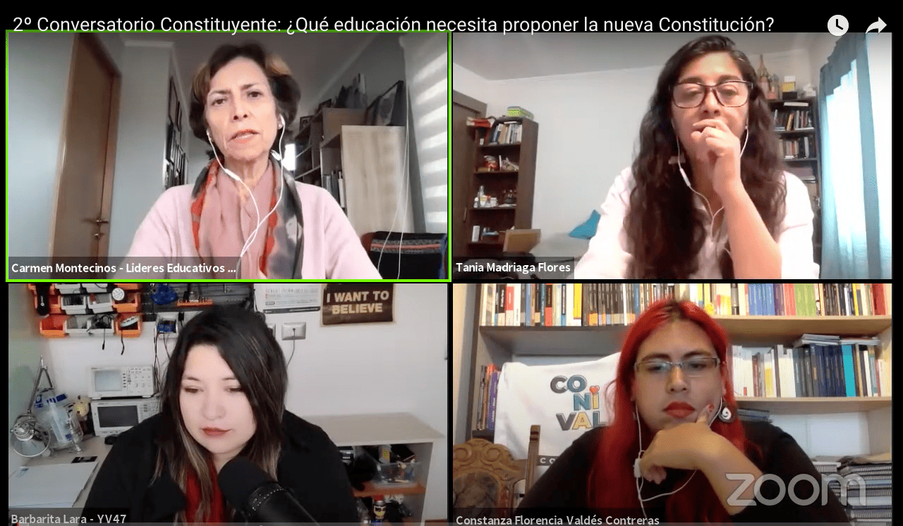 Webinar 2º Conversatorio constituyente: ¿Qué educación necesita proponer la nueva Constitución?