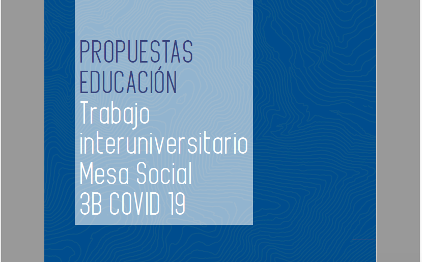 Propuestas educación trabajo interuniversitario Mesa Social Covid-19