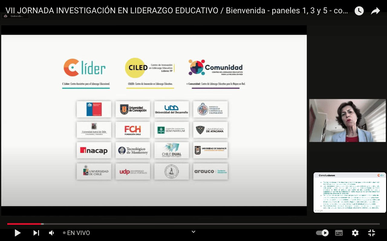 VII Jornada de Investigación en Liderazgo Escolar reúne el trabajo de los 3 Centros de Liderazgo del Ministerio de Educación