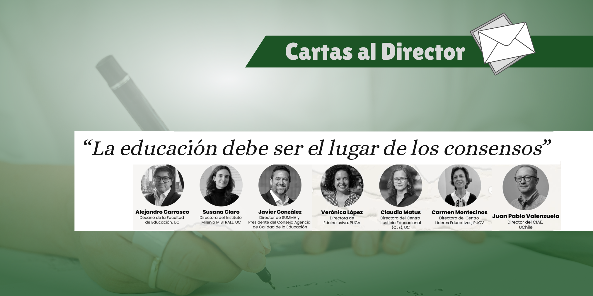 “La educación debe ser el lugar de los consensos”